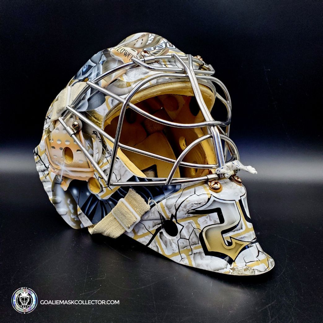 First Ever Painted Goalie Mask in NHL History Doug Favell 1970 : A Con –  Goalie Mask Collector