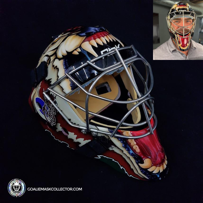 Curtis Joseph Practice Worn Game Issued Goalie Mask Coyotes Phoenix 2005-2007 Reebok AS-00519