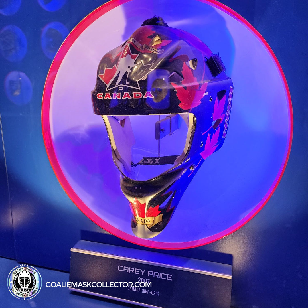 Carey Price Goalie Mask Team Canada 2007- HHOF Hockey Hall of Fame