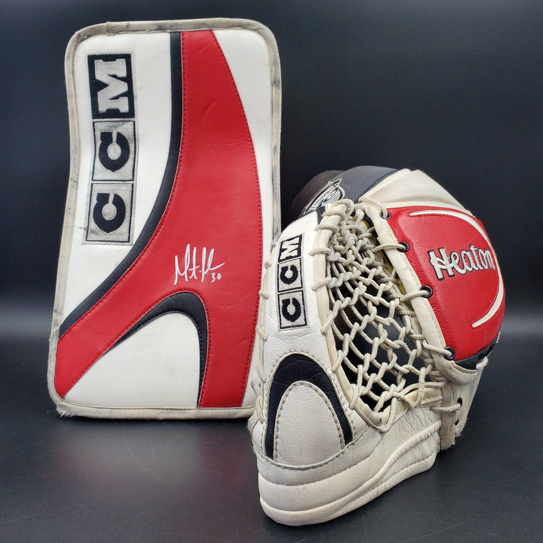 Martin Brodeur Signed Glove & Blocker Set CCM Game Model New Jersey Devils AS-03061