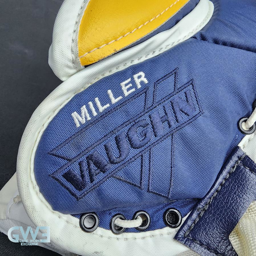 Ryan Miller Game Worn Used Goalie Glove and Blocker 2013-14 Buffalo Sabres and St. Louis Blues AS-02959 - SOLD