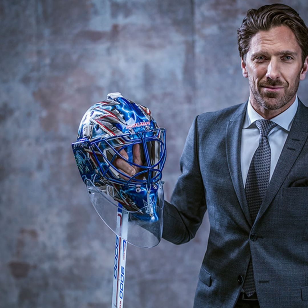 Incredible Photography of Henrik Lundqvist with Game Worn Mask