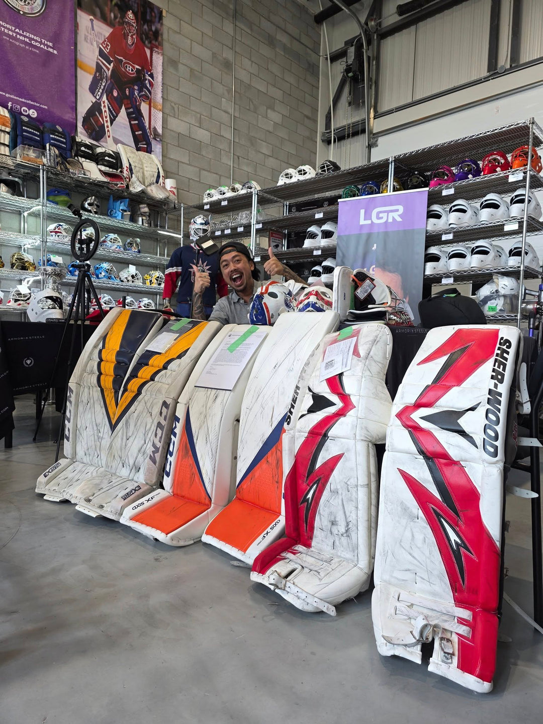 SOLD! Major Game Worn Pads Collection Including Brodeur Olympic, Skinner Stanley Cup Finals & More