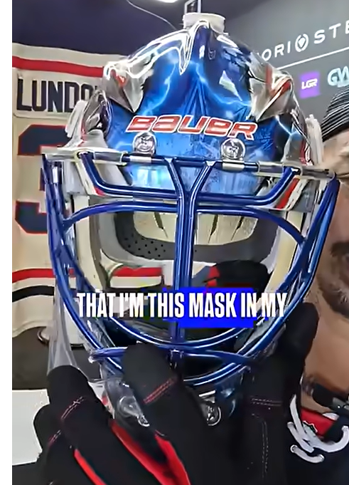 WATCH: A Goalie Mask That Costs More than a small House! HENRIK LUNDQVIST Goalie Mask Game Used New York Rangers Daveart!