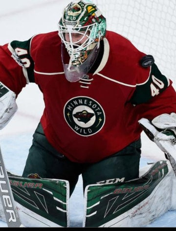 DEVIN DUBNYK GOALIE MASK GAME USED WORN MINNESOTA WILD 2016-2017 SEASON + ALL-STAR GAME + STANLEY CUP PLAYOFFS - SOLD