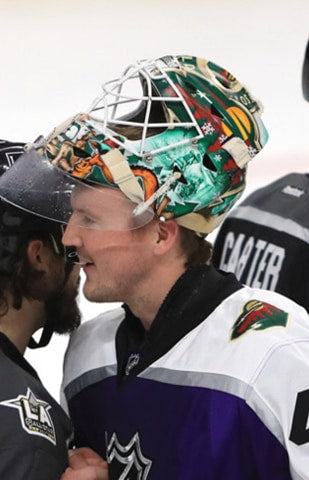 DEVIN DUBNYK GOALIE MASK GAME USED WORN MINNESOTA WILD 2016-2017 SEASON + ALL-STAR GAME + STANLEY CUP PLAYOFFS - SOLD