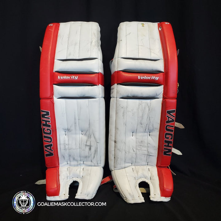 Martin Brodeur Goalie Pads 2012 Game Used Vaughn New Jersey Devils AS-02996 -SOLD