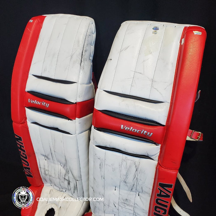 Martin Brodeur Goalie Pads 2012 Game Used Vaughn New Jersey Devils AS-02996 -SOLD