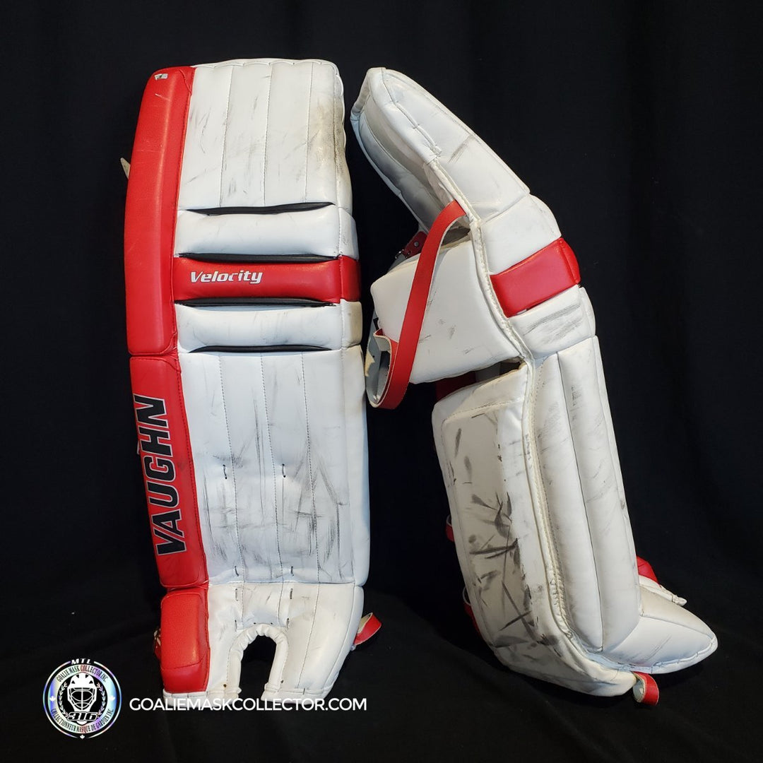 Martin Brodeur Goalie Pads 2012 Game Used Vaughn New Jersey Devils AS-02996 -SOLD