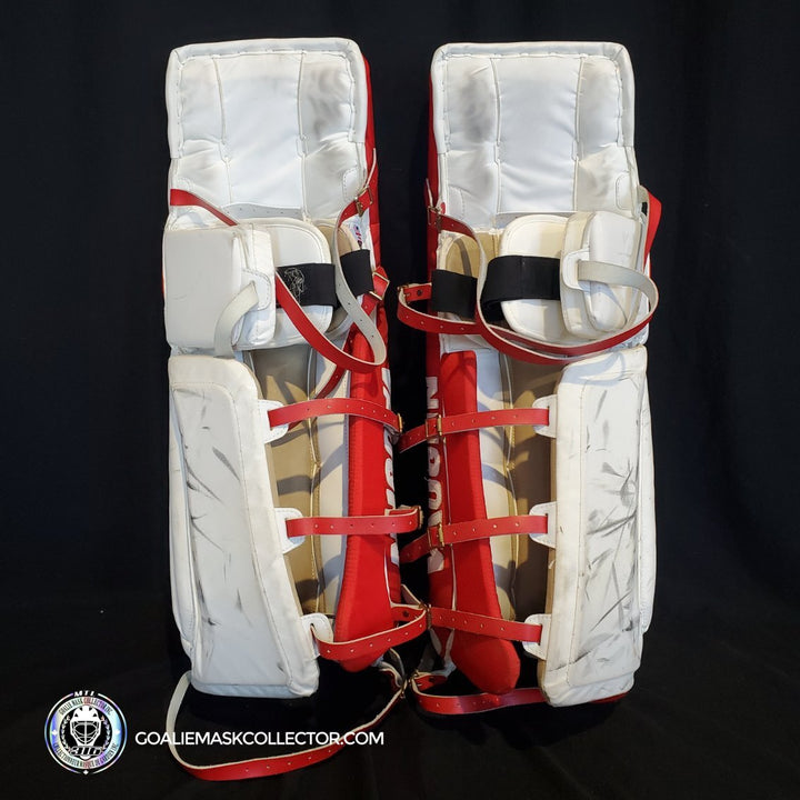 Martin Brodeur Goalie Pads 2012 Game Used Vaughn New Jersey Devils AS-02996 -SOLD