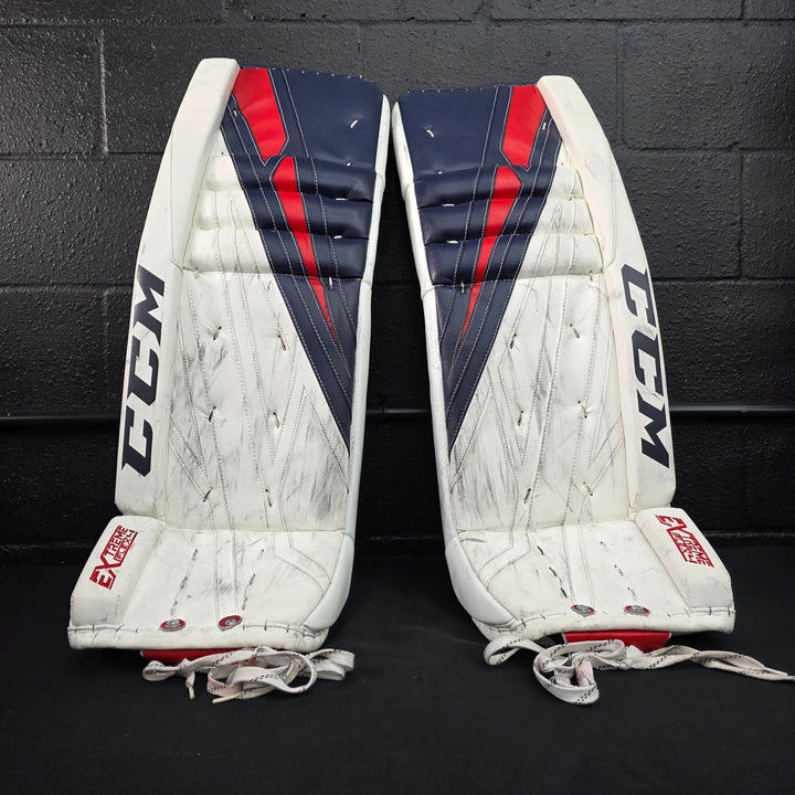 Presale: Sergei Bobrovsky Goalie Pads Set Game Used Columbus Blue Jackets 11-26-2019 CCM Exteme Flex 4 AS-02979