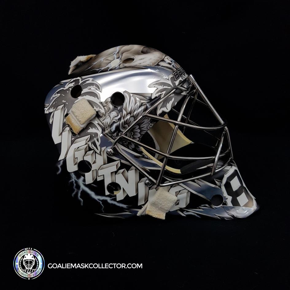 Andrei Vasilevskiy Game Worn Goalie Mask Tampa Bay Lightning 2019 Black Jersey Edition Year-SOLD