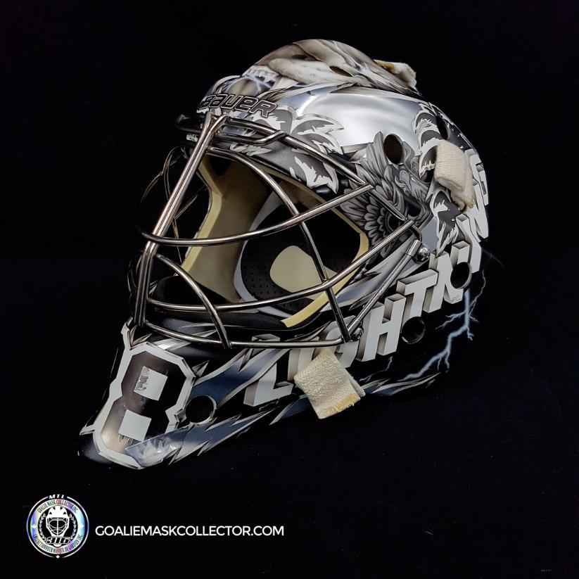 Andrei Vasilevskiy Game Worn Goalie Mask Tampa Bay Lightning 2019 Black Jersey Edition Year-SOLD