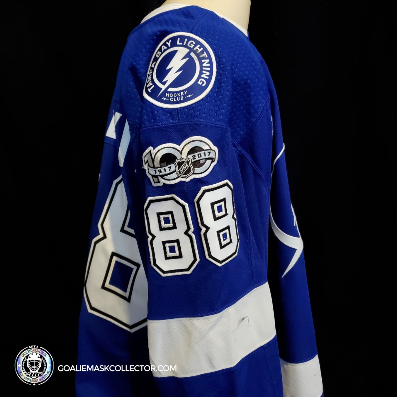 Andrei Vasilevskiy Game Worn Jersey 2017 18 Tampa Bay Lightning SOLD Game Worn Exchange