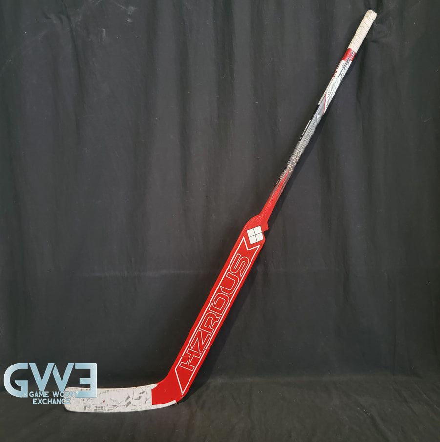 Ann-Renee Desbiens Game Used Goalie Stick 2024 Team Canada World Championship Gold Medal Winning Signed and Inscribed AS-03308