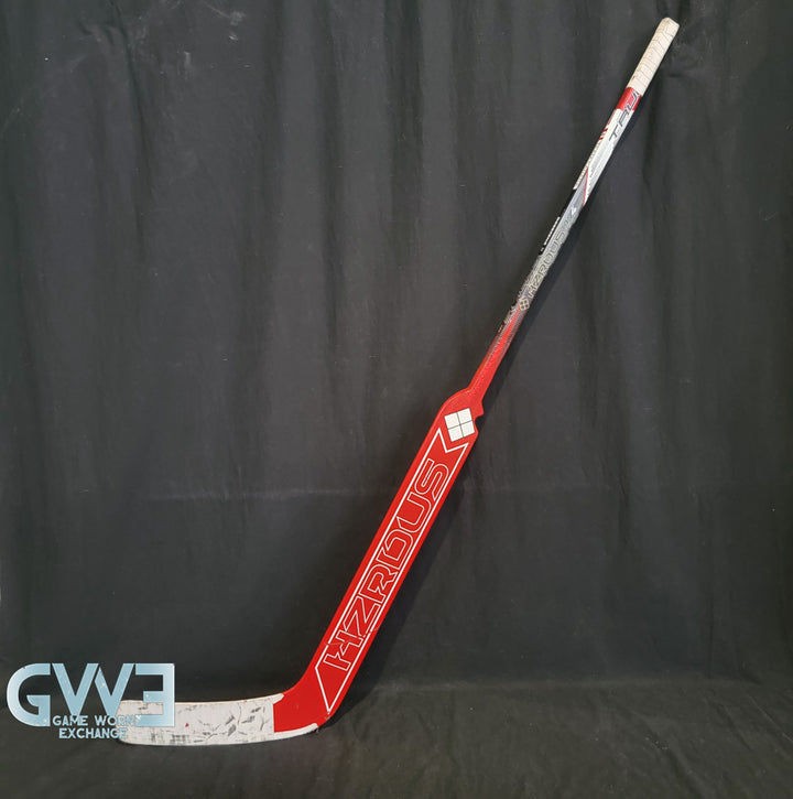 Ann-Renee Desbiens Game Used Goalie Stick 2024 Team Canada World Championship Gold Medal Winning Signed and Inscribed AS-03308