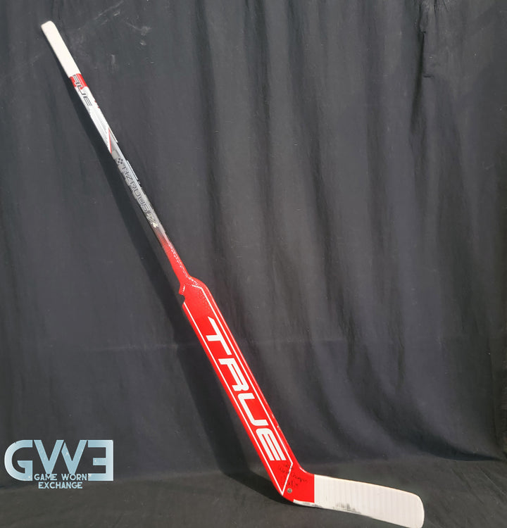 Ann-Renee Desbiens Game Used Goalie Stick 2024 Team Canada World Championship Gold Medal Winning Signed and Inscribed AS-03309