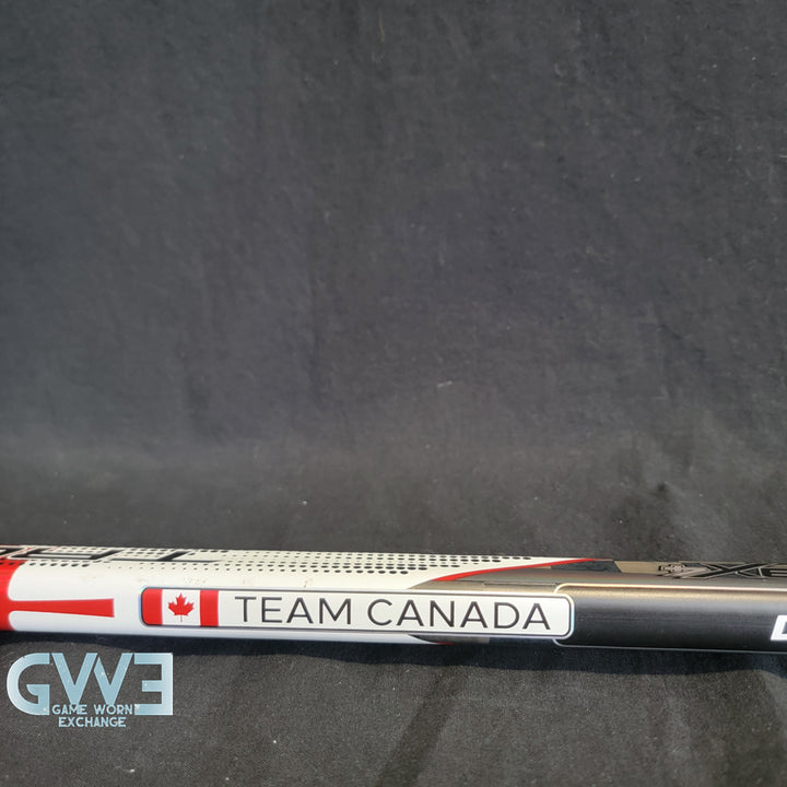 Ann-Renee Desbiens Game Used Goalie Stick 2024 Team Canada World Championship Gold Medal Winning Signed and Inscribed AS-03309
