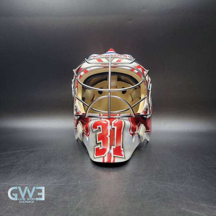 Carey Price Practice Worn Used Goalie Mask 2013 Montreal Canadiens "The Passion of Price" Painted by DaveArt David Gunnarsson on Bauer Shell From Pierre Gervais Collection Signed Autographed AS-03513