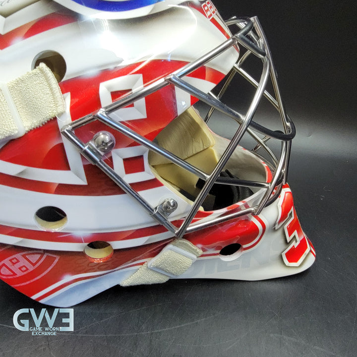 Carey Price Practice Worn Used Goalie Mask 2013 Montreal Canadiens "The Passion of Price" Painted by DaveArt David Gunnarsson on Bauer Shell From Pierre Gervais Collection Signed Autographed AS-03513