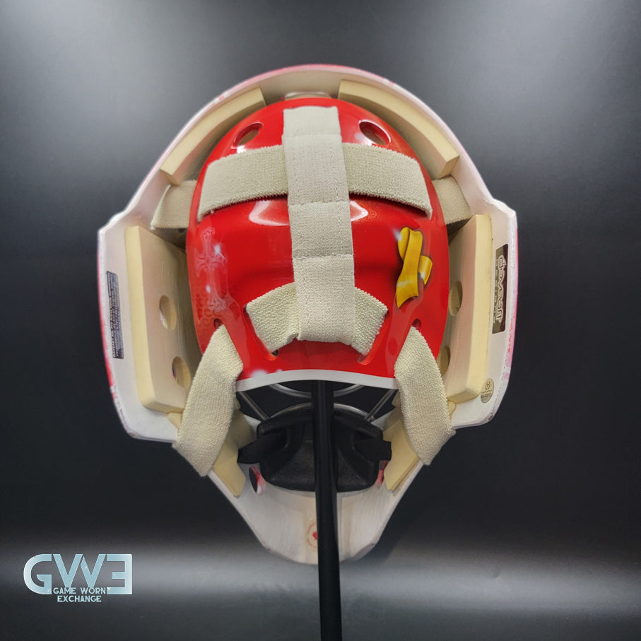 Carey Price Practice Worn Used Goalie Mask 2013 Montreal Canadiens "The Passion of Price" Painted by DaveArt David Gunnarsson on Bauer Shell From Pierre Gervais Collection Signed Autographed AS-03513