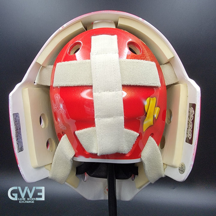 Carey Price Practice Worn Used Goalie Mask 2013 Montreal Canadiens "The Passion of Price" Painted by DaveArt David Gunnarsson on Bauer Shell From Pierre Gervais Collection Signed Autographed AS-03513