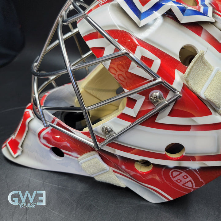 Carey Price Practice Worn Used Goalie Mask 2013 Montreal Canadiens "The Passion of Price" Painted by DaveArt David Gunnarsson on Bauer Shell From Pierre Gervais Collection Signed Autographed AS-03513
