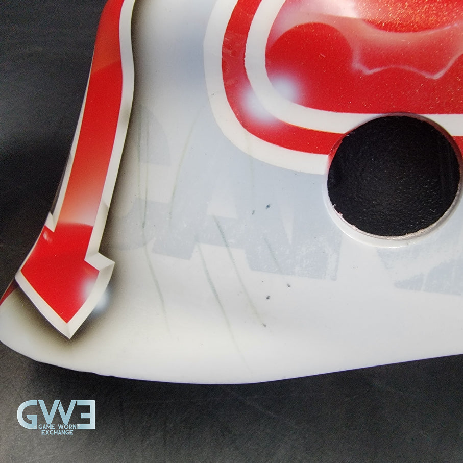 Carey Price Practice Worn Used Goalie Mask 2013 Montreal Canadiens "The Passion of Price" Painted by DaveArt David Gunnarsson on Bauer Shell From Pierre Gervais Collection Signed Autographed AS-03513