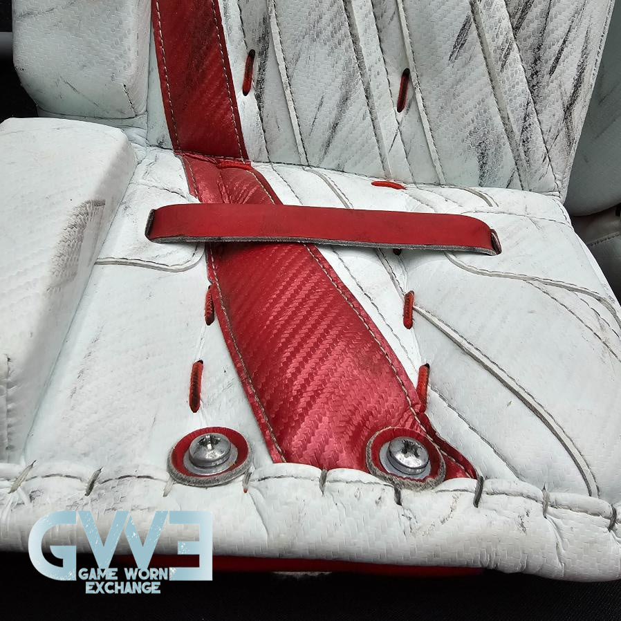 Carey Price Game Playoffs Worn Goalie Pads Set CCM + RBK Chest Protector 2012-13 Montreal Canadiens + Practice Worn Glove & Blocker Bauer AS-02961