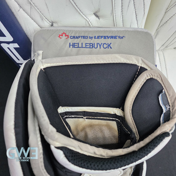 Connor Hellebuyck Game Used Goalie Pads 2022 Winnipeg Jets True Lefevre L20.2 Full Set Pro AS-02980