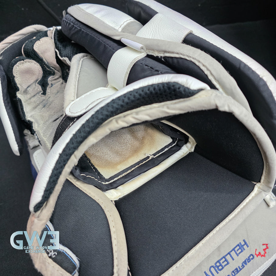 Connor Hellebuyck Game Used Goalie Pads 2022 Winnipeg Jets True Lefevre L20.2 Full Set Pro AS-02980