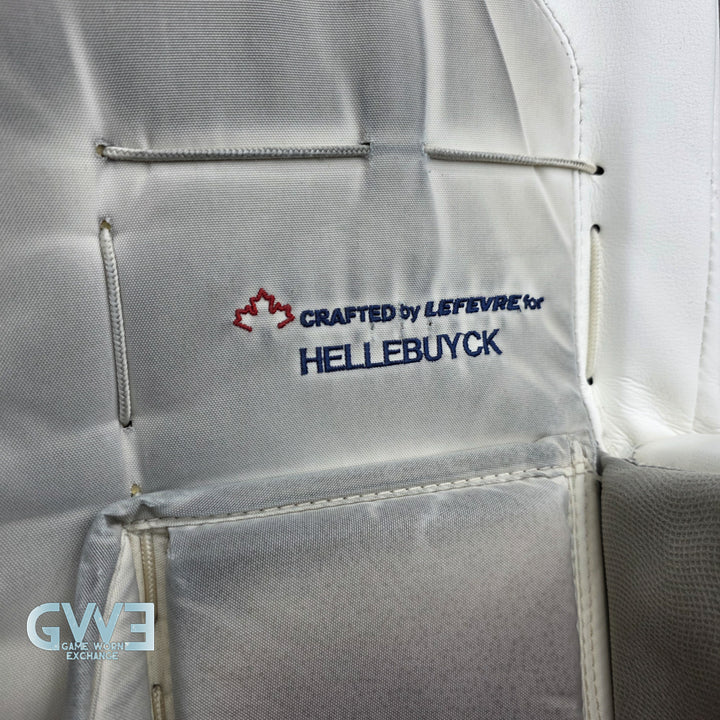 Connor Hellebuyck Game Used Goalie Pads 2022 Winnipeg Jets True Lefevre L20.2 Full Set Pro AS-02980