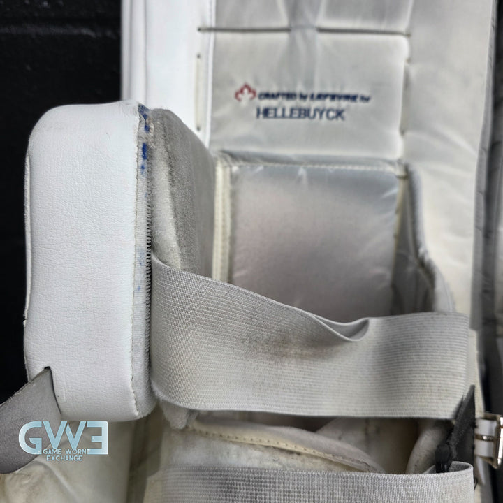 Connor Hellebuyck Game Used Goalie Pads 2022 Winnipeg Jets True Lefevre L20.2 Full Set Pro AS-02980