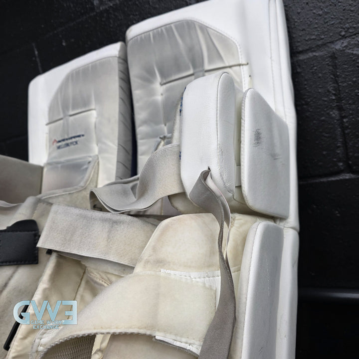 Connor Hellebuyck Game Used Goalie Pads 2022 Winnipeg Jets True Lefevre L20.2 Full Set Pro AS-02980