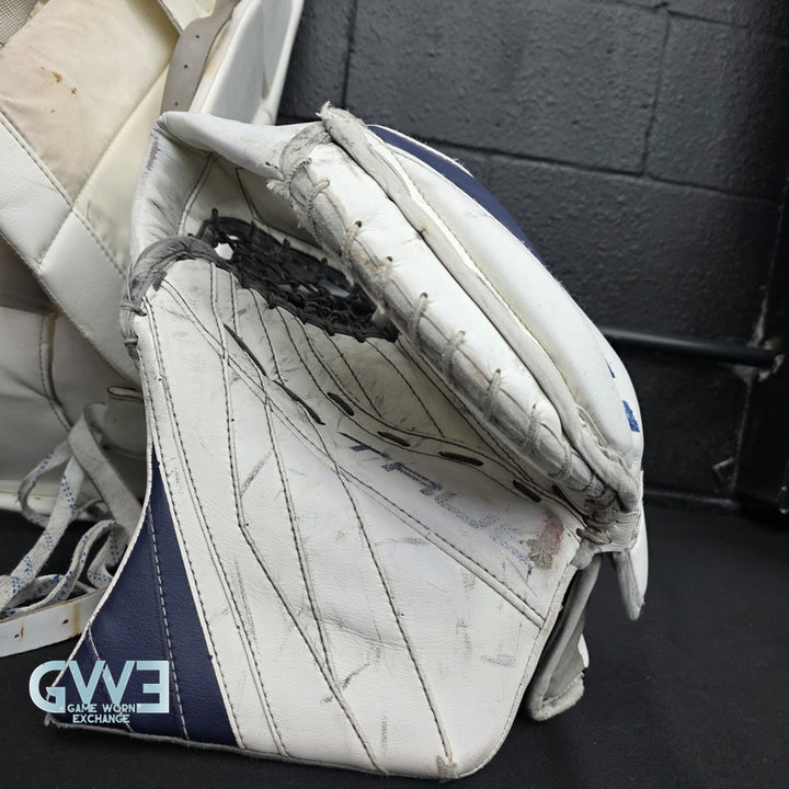 Connor Hellebuyck Game Used Goalie Pads 2022 Winnipeg Jets True Lefevre L20.2 Full Set Pro AS-02980