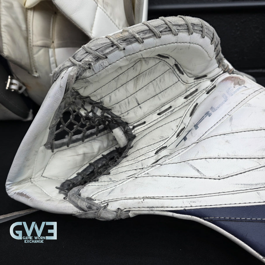 Connor Hellebuyck Game Used Goalie Pads 2022 Winnipeg Jets True Lefevre L20.2 Full Set Pro AS-02980