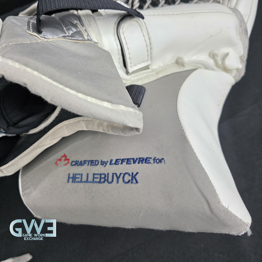Connor Hellebuyck Game Used Goalie Pads 2022 Winnipeg Jets True Lefevre L20.2 Full Set Pro AS-02980