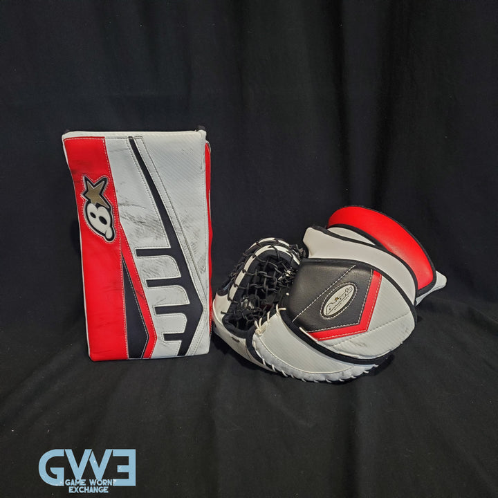 Craig Anderson Goalie Glove and Blocker 2015-2016 Ottawa Senators