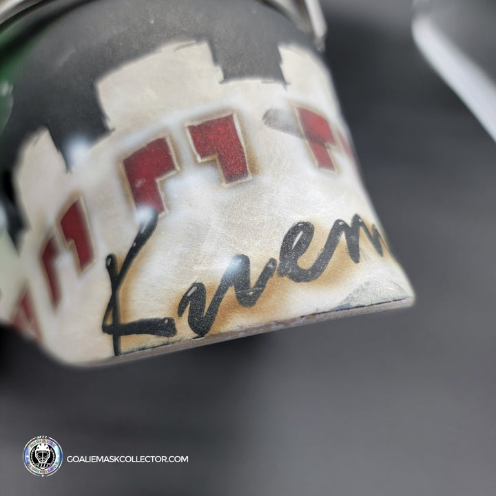 Darcy Kuemper Goalie Mask Game Worn 2019 Phoenix Coyotes Dom Malerba Shell Painted by DaveArt - SOLD