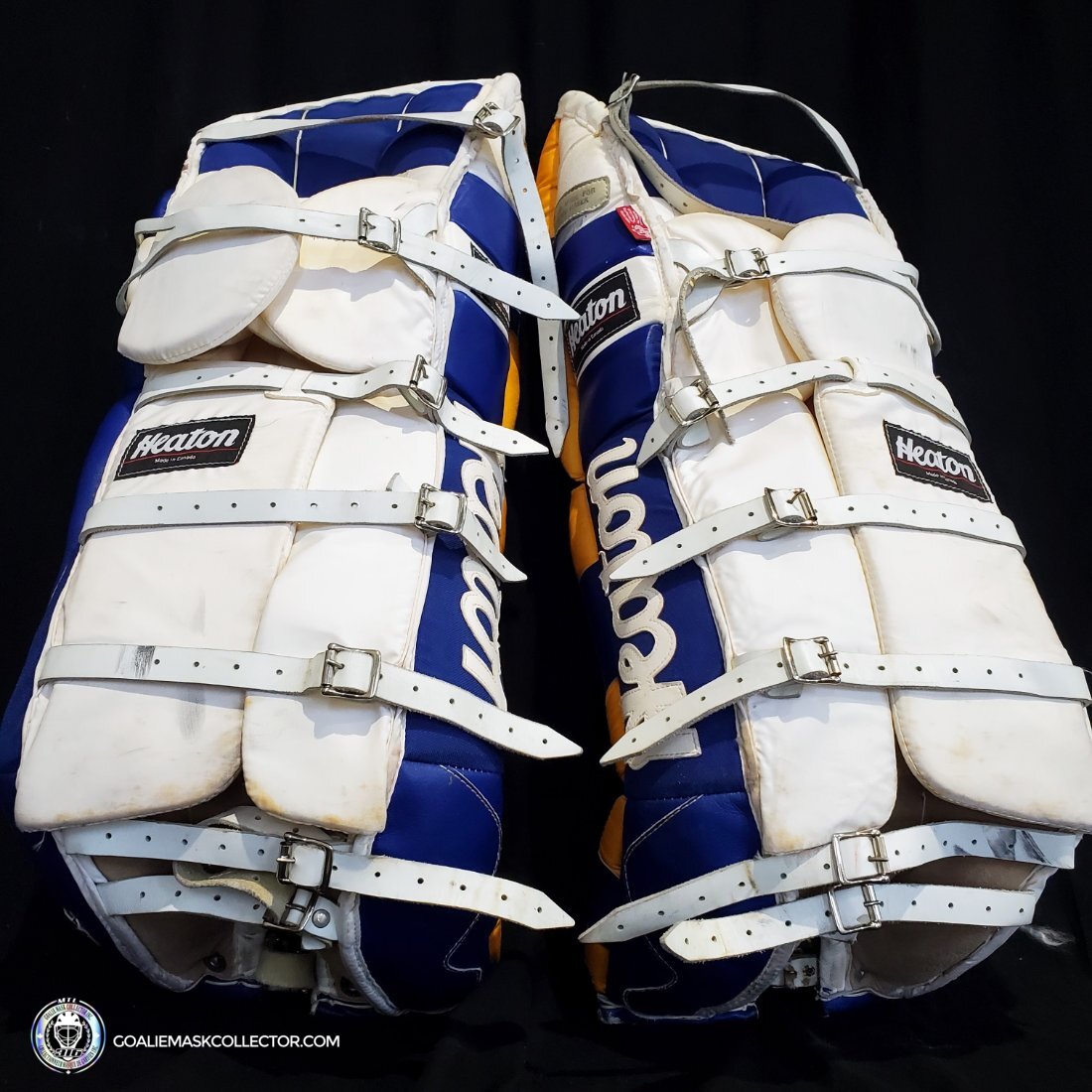 Dominik Hasek Game Worn Used Goalie Pads 1995 Buffalo Sabres Dominik Hasek Game Worn Used Goalie Pads 1995 Buffalo Sabres