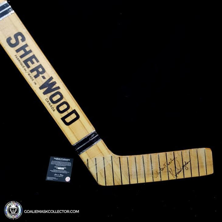 Ken Dryden Signed Sherwood PMP Game Ready Stick Autographed Montreal Canadiens AS-01956 - SOLD