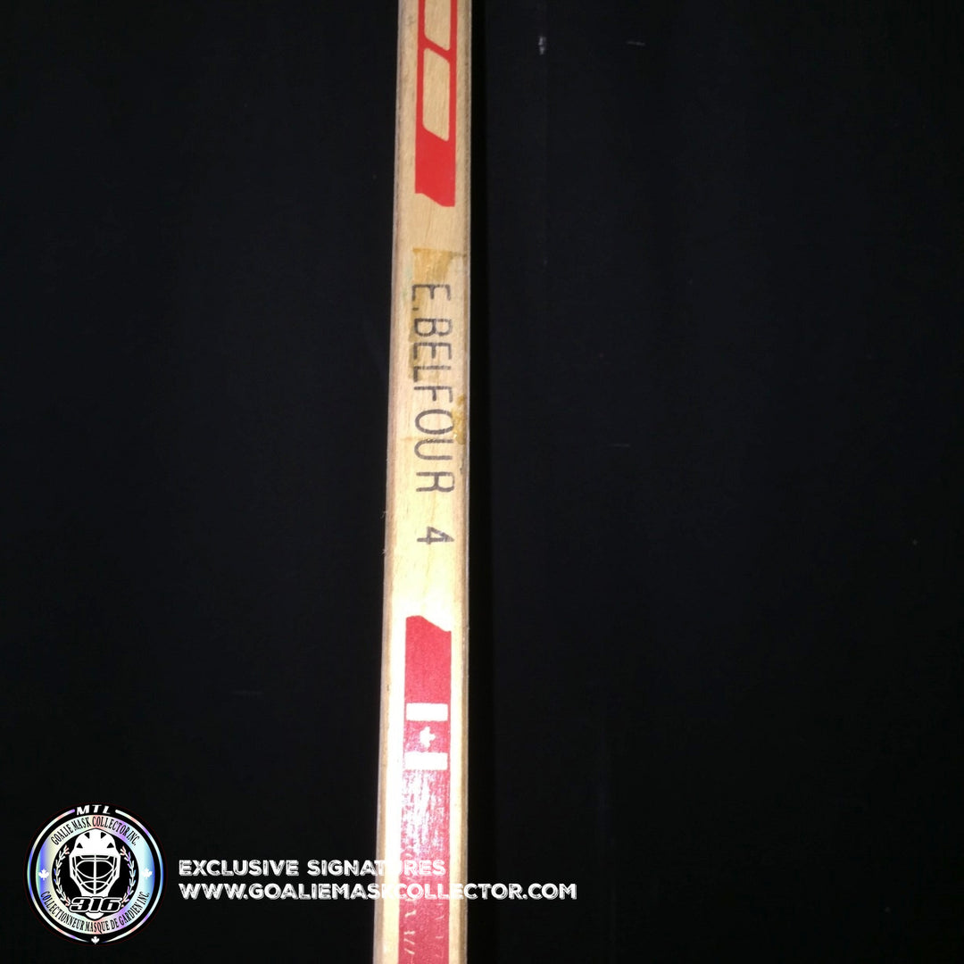 Ed Belfour Game Used Stick Signed RBK Reebok The 1999 Stanley Cup Champions Dallas Stars Inscribed "Jamie Great To Have Won The Cup With You" AS-01198 - SOLD