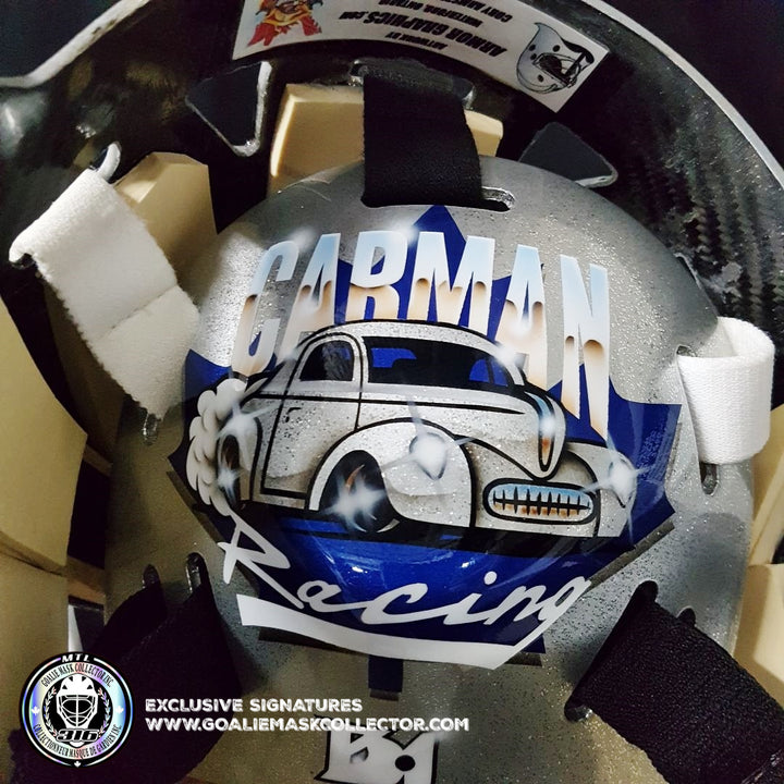 ED BELFOUR GOALIE MASK GAME USED WORN 2005-06 TORONTO MAPLE LEAFS GRAY WARWICK FINAL LEAFS GAME - SOLD