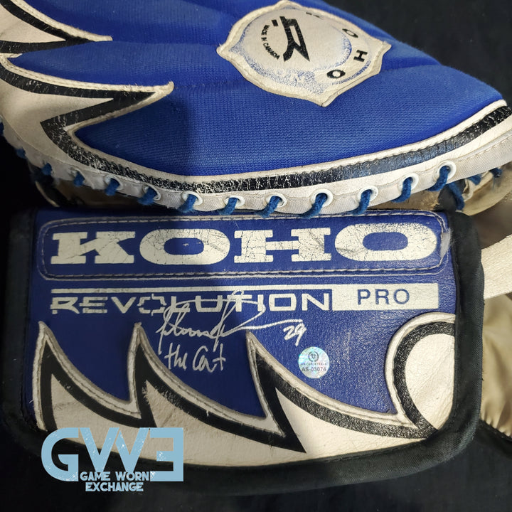 Felix Potvin Signed Game Worn  Gloves 1995-1996 Toronto Maple Leafs AS-03074 - SOLD