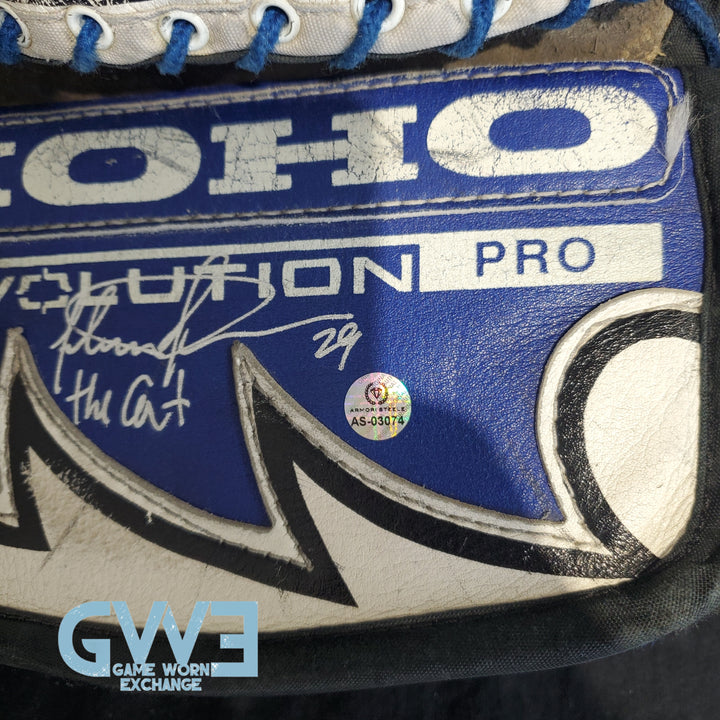 Felix Potvin Signed Game Worn  Gloves 1995-1996 Toronto Maple Leafs AS-03074 - SOLD