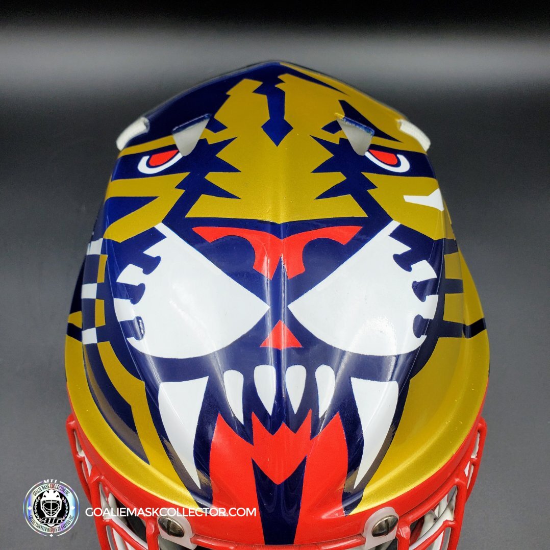 John Vanbiesbrouck Amadilla Goalie Mask Game Ready 1994 Florida Panthers Don Straus Autographed AS-02918 - SOLD