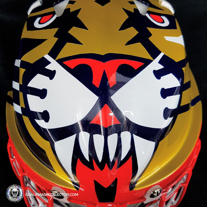 John Vanbiesbrouck Armadilla Goalie Mask Signed Game Ready 1994 Florida Panthers Don Straus Autographed # 60 of 93 - SOLD
