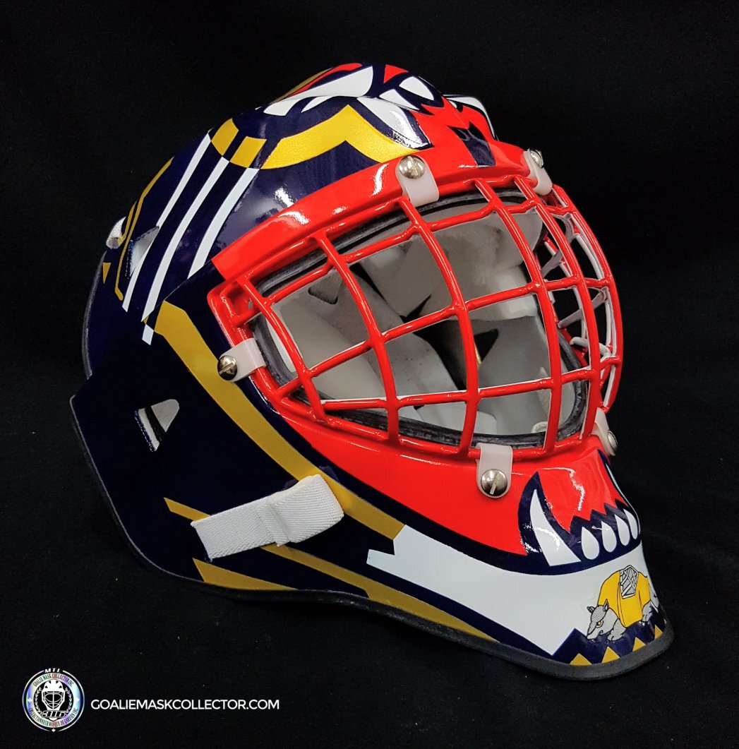 armadillos football helmet John Vanbiesbrouck Armadilla Goalie Mask Signed Game Ready 1994 Florid – Game Worn Exchange