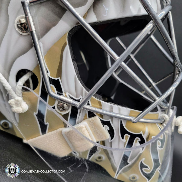 Marc-Andre Fleury Backup Practice Worn Goalie Mask 2013 Pittsburgh Penguins AS-01805-SOLD