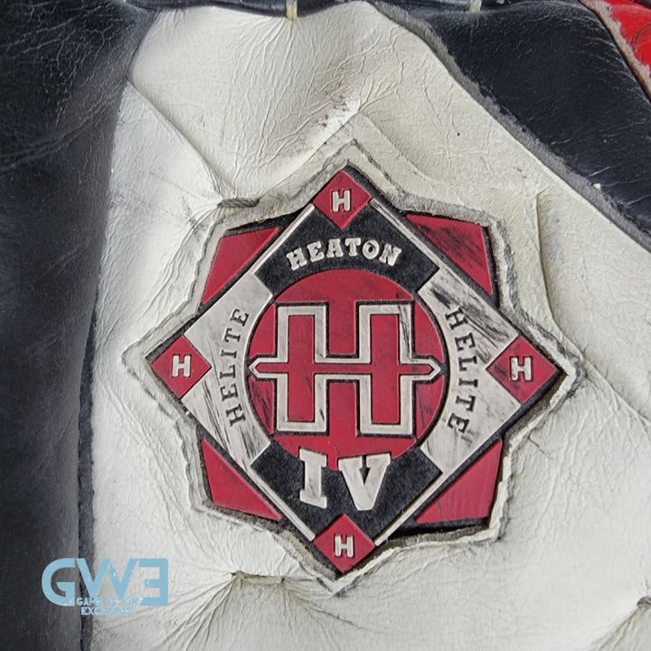 Martin Brodeur Game Used Goalie Pads 1996-97 New Jersey Devils Heaton Helite IV Photo-Matched AS-03492